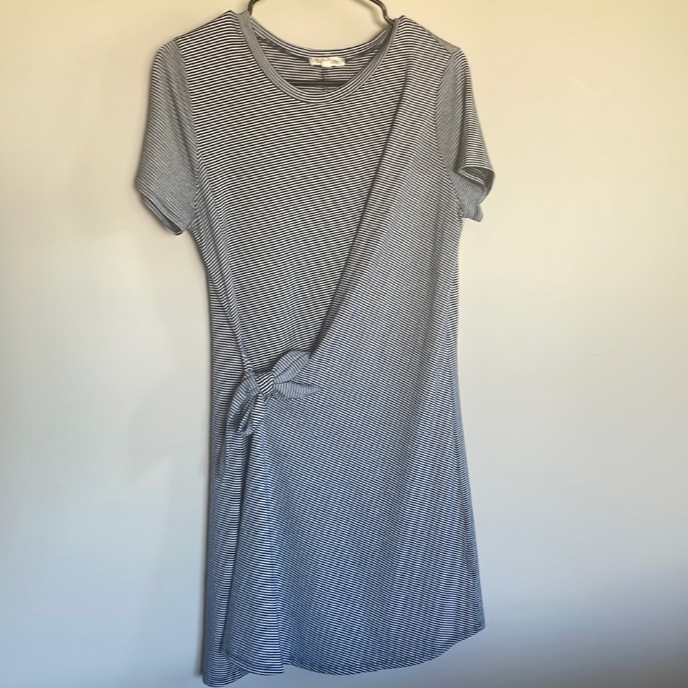 Blue and White Stripped Dress